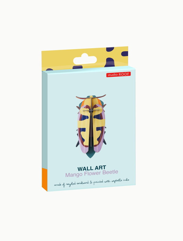 Wanddeko Papier 'Zitronenkäfer'