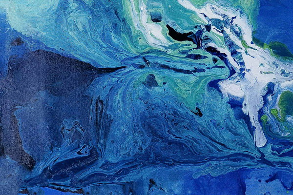 Großzügig aufgetragene Farben
