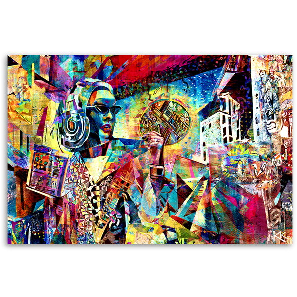 Kunstdruck auf Leinwand 'Urban Awakening in Color 4'