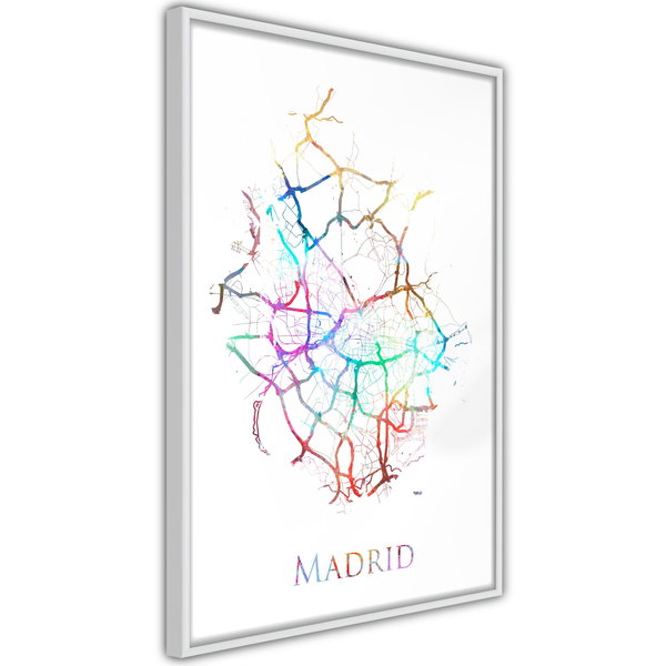 Poster 'City Map: Madrid (Colour)'