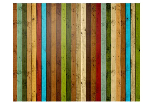 Tapete 'Wooden rainbow'