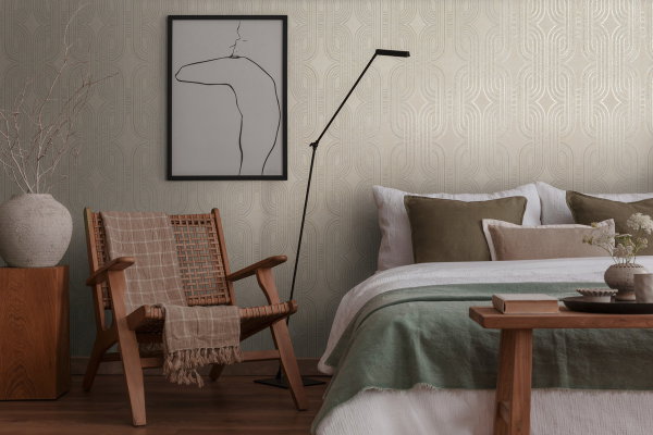 Tapete 'Curved Shapes' 53x1005cm