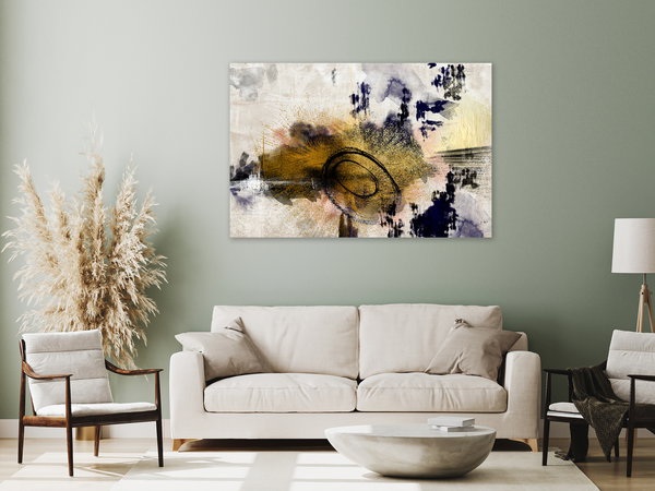 Kunstdruck auf Leinwand 'Morning on the River Wide'