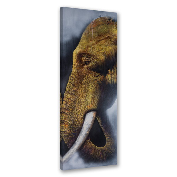 Kunstdruck auf Leinwand 'Elephant Close-Up 2'