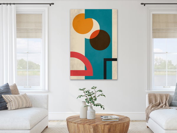 Kunstdruck auf Leinwand 'Hidden Shape Vertical'