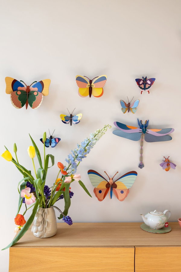 Wanddeko Papier 'Moderner Schmetterling'
