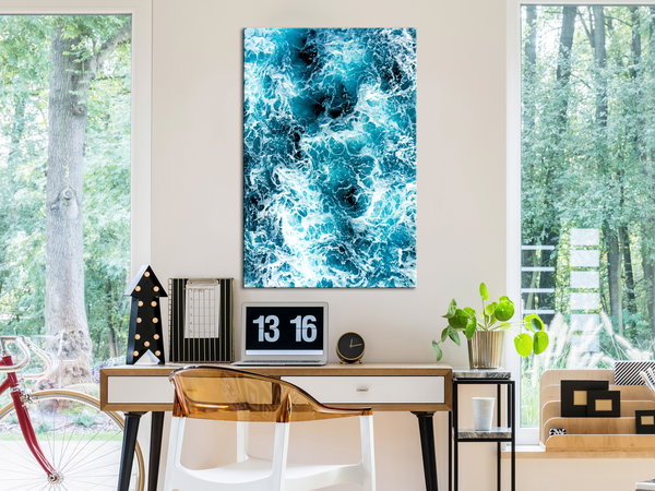 Kunstdruck auf Leinwand 'Sea Currents Vertical'