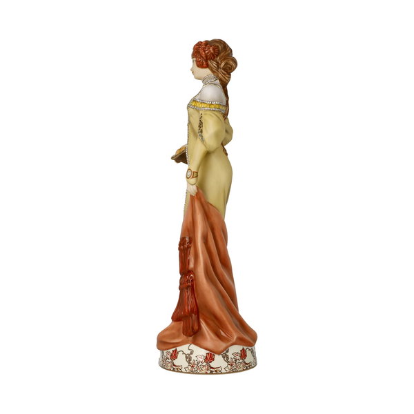 Porzellan Figur 'Herbst' von Alphonse Mucha 11x32x12cm