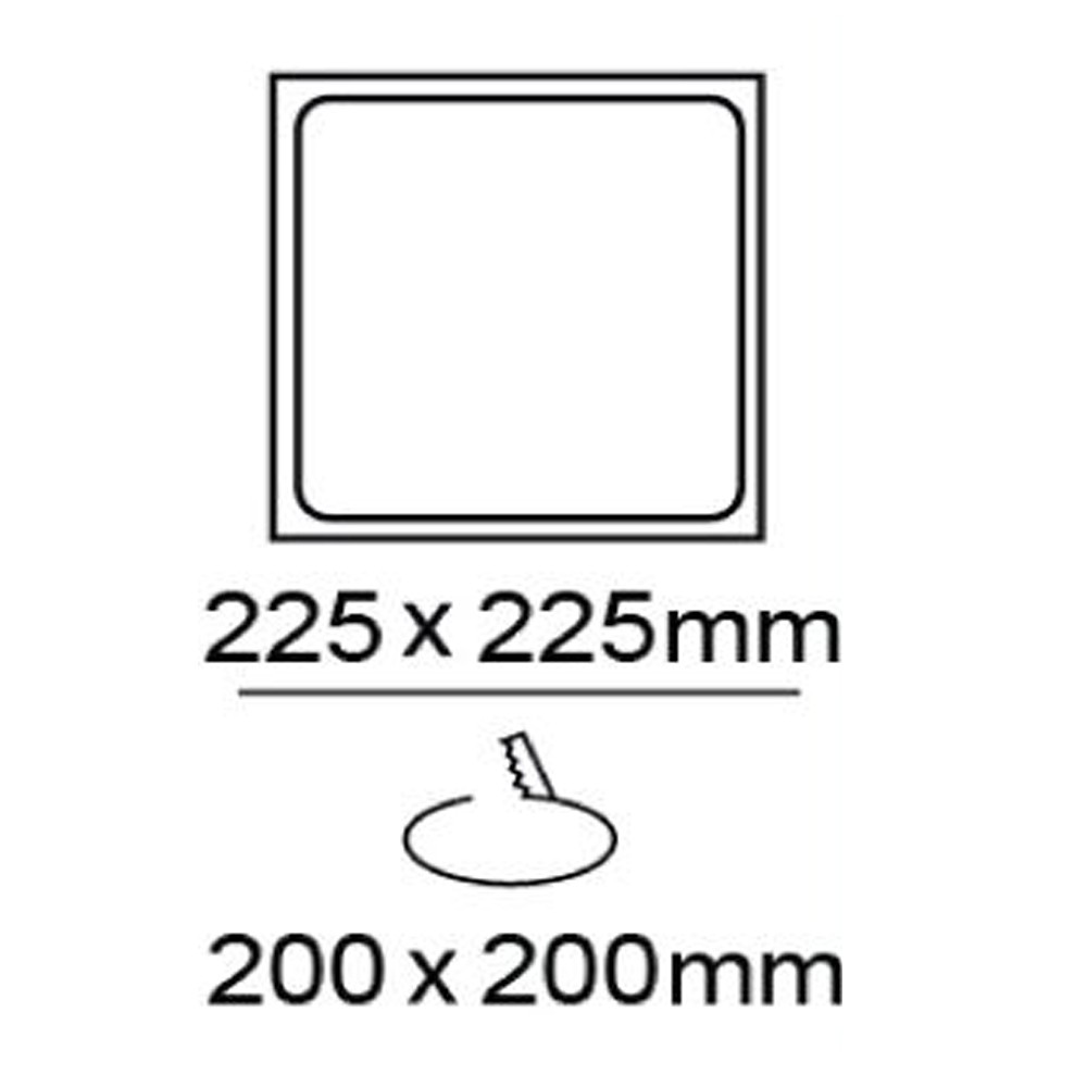 Plafondlamp 'Recessed S'