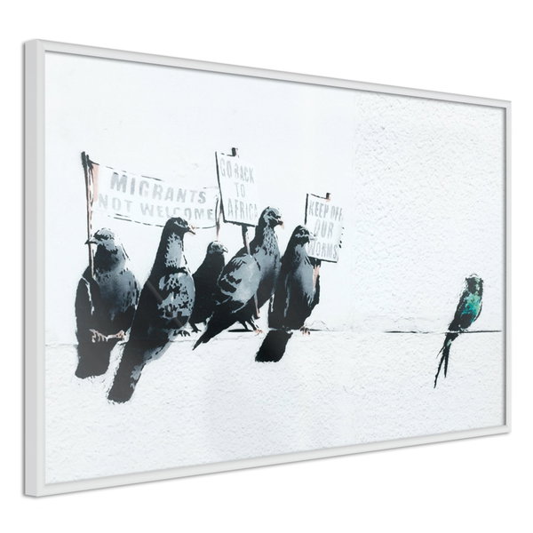 Poster 'Xenophobic Pigeons'