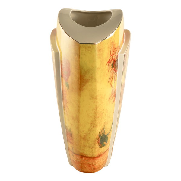 Porzellan Vase 'Golden Sunflower Elegance' von Vincent van Gogh 21x43x36cm