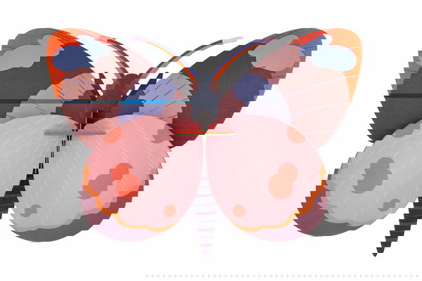 Sculptură de perete din carton 'Bellissima Butterfly Decor'