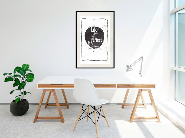 Poster 'Life Does Not Have To Be Perfect To Be Wonderful'
