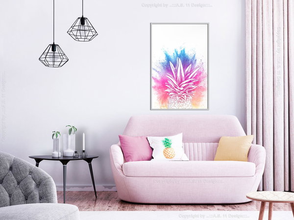 Poster 'Colourful Pineapple'