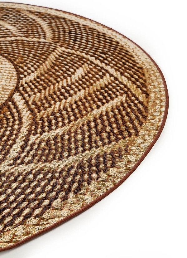 Design In- &amp; Outdoor Runder Teppich Artis Gold