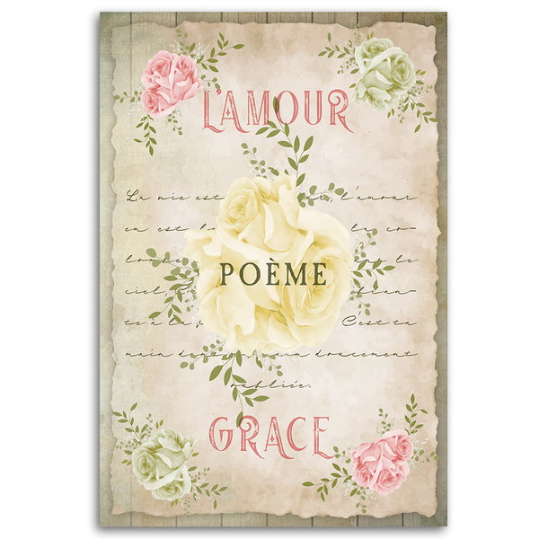 Kunstdruck auf Leinwand 'L'amour Grace'