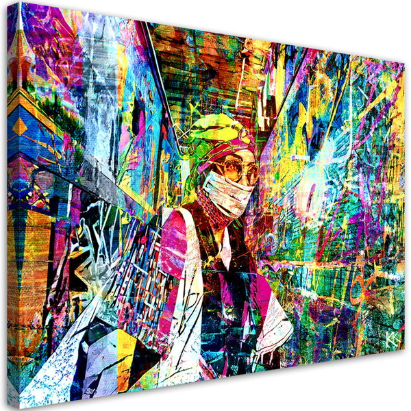 Kunstdruck auf Leinwand 'Urban Awakening in Color 5'