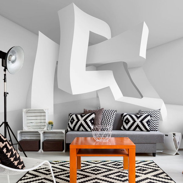 Behang 'White Madness'