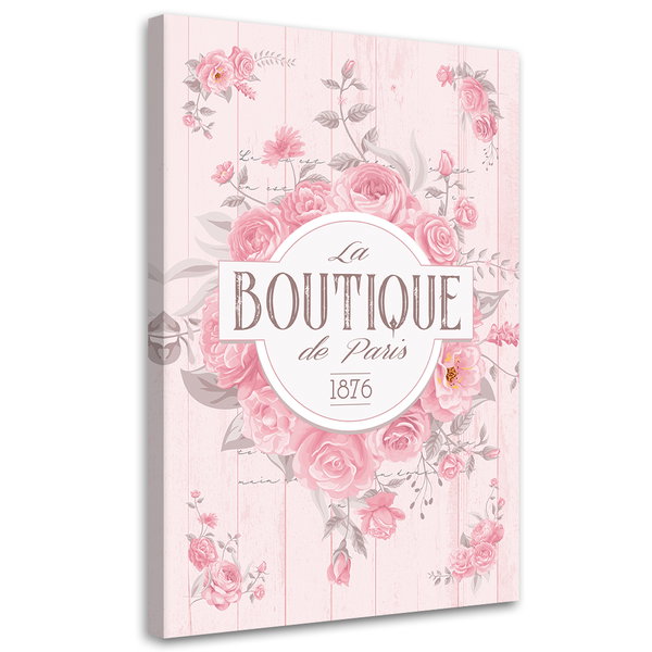 Impression sur toile 'La Boutique de Paris 1876'
