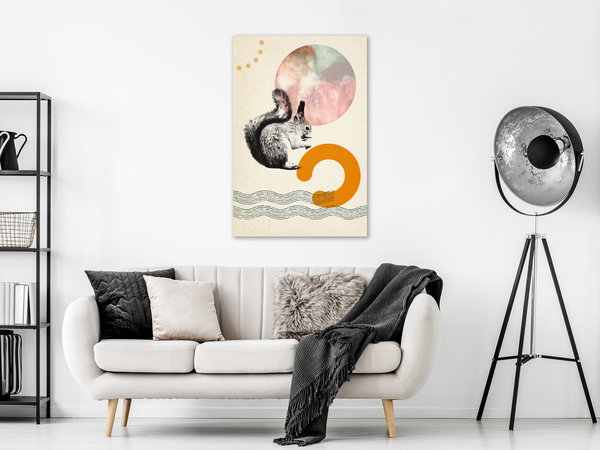 Kunstdruck auf Leinwand 'Little Redhead Vertical'