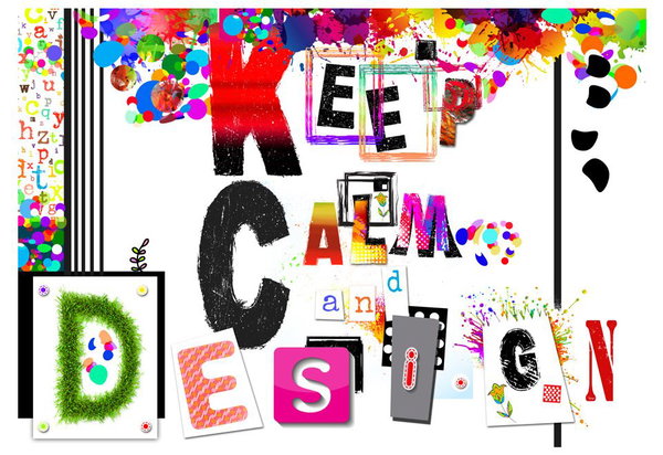 Tapete 'Keep Calm and Design'