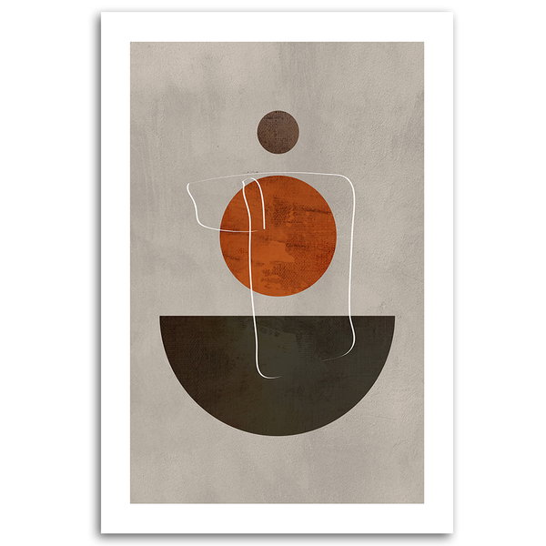 Kunstdruck auf Leinwand 'Minimalist Shapes'