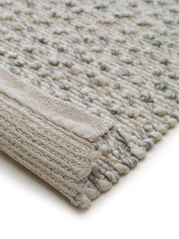 Design Wollteppich Lana Grau