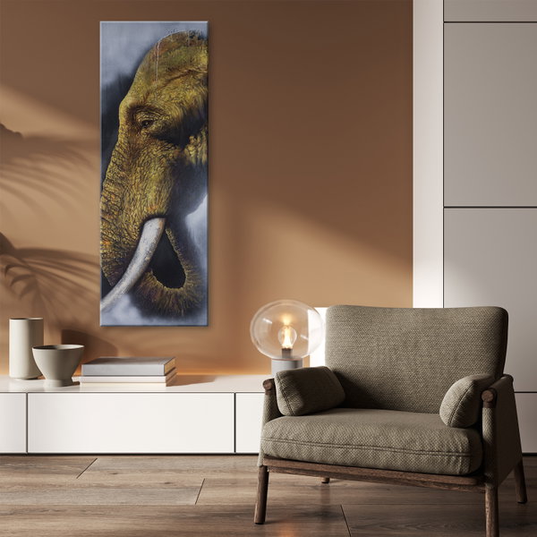 Kunstdruck auf Leinwand 'Elephant Close-Up 2'