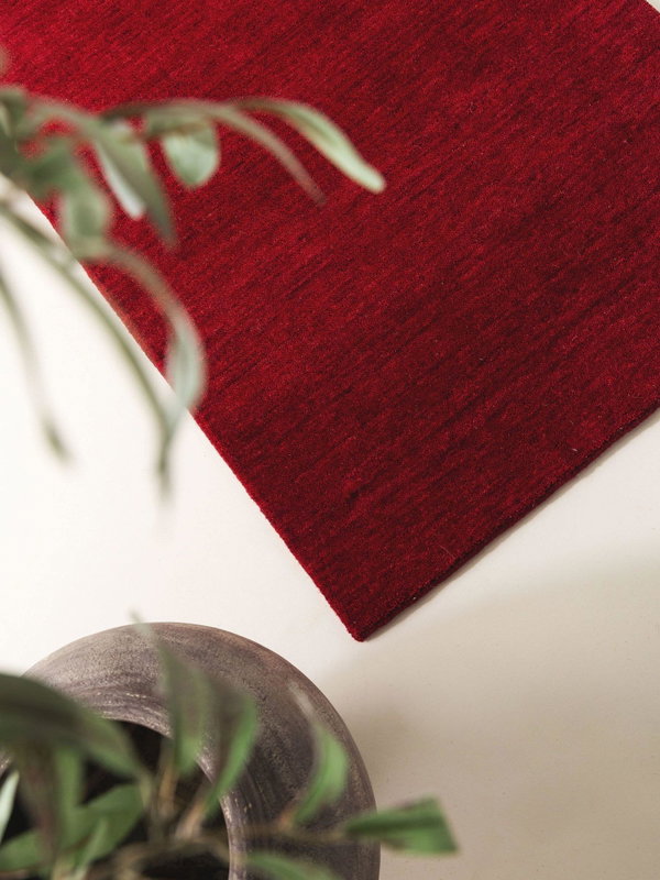 Design Wollteppich Jamal Rot