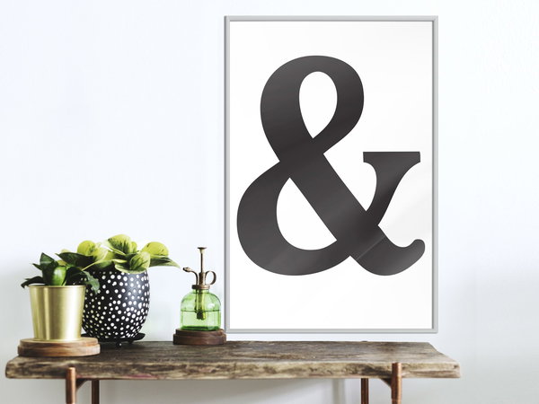 Poster 'Ampersand (Black)'