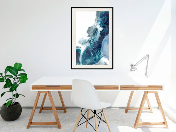 Poster 'Acrylic Pouring I'