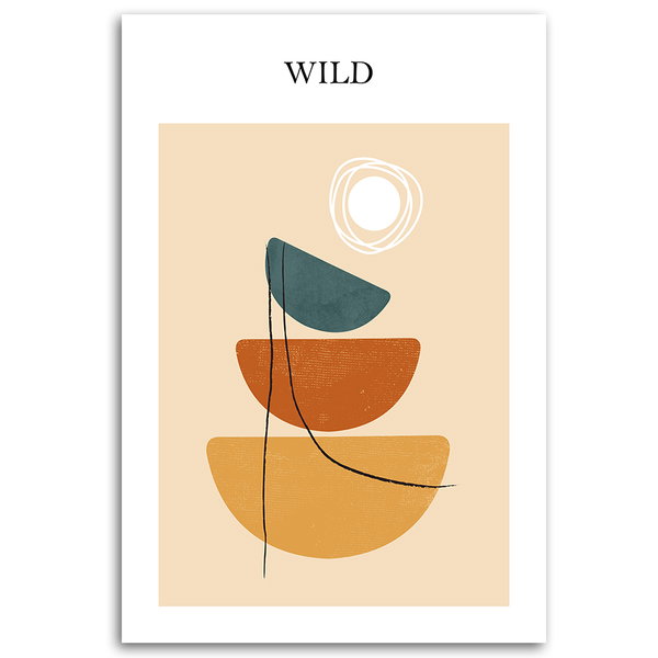 Kunstdruck auf Leinwand 'Abstract Shapes'
