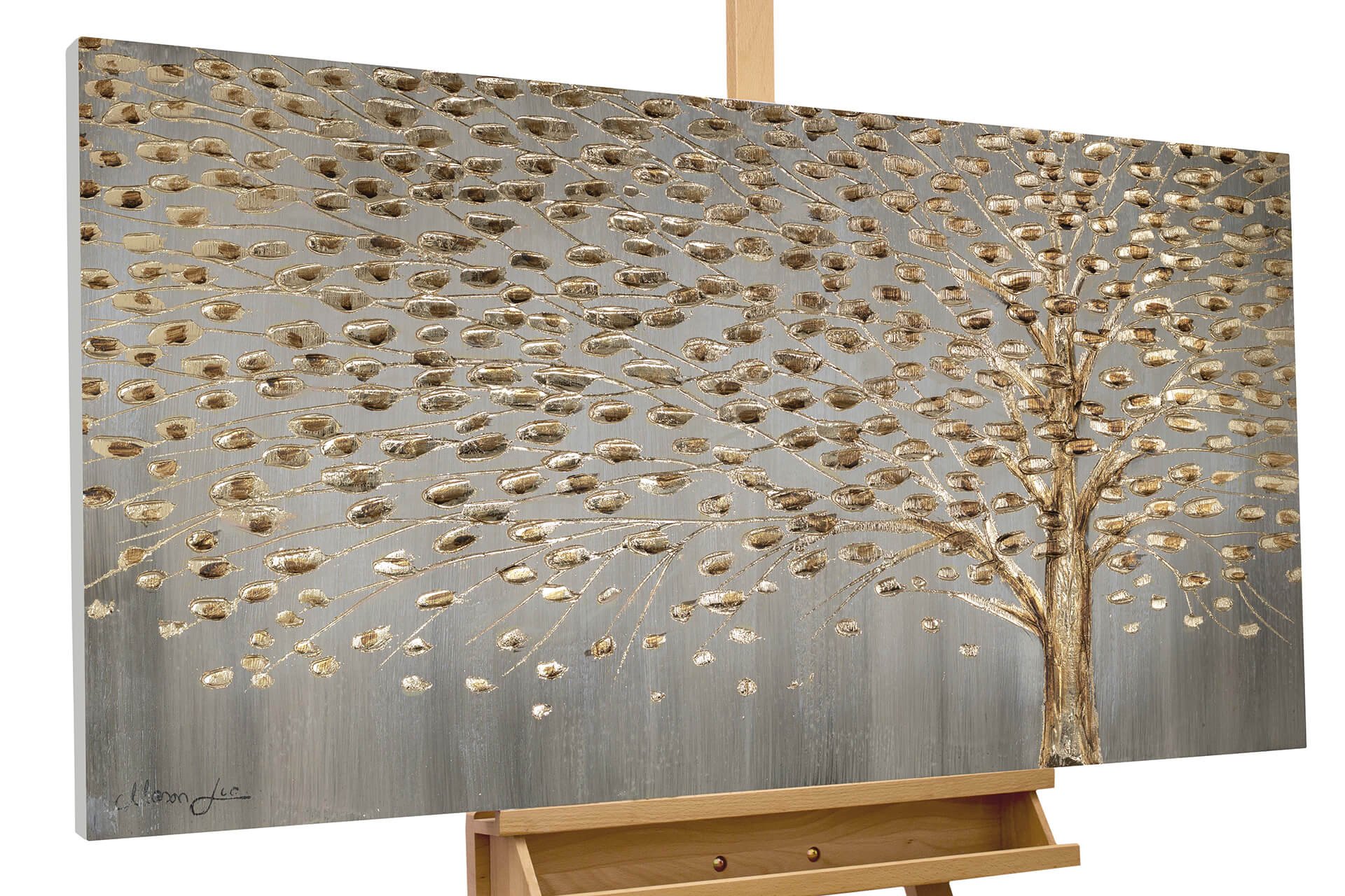 Acrylic painting tree autumn leaves | KunstLoft