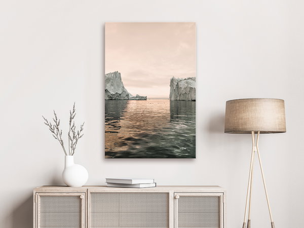 Kunstdruck auf Leinwand 'Ice Statues Vertical'