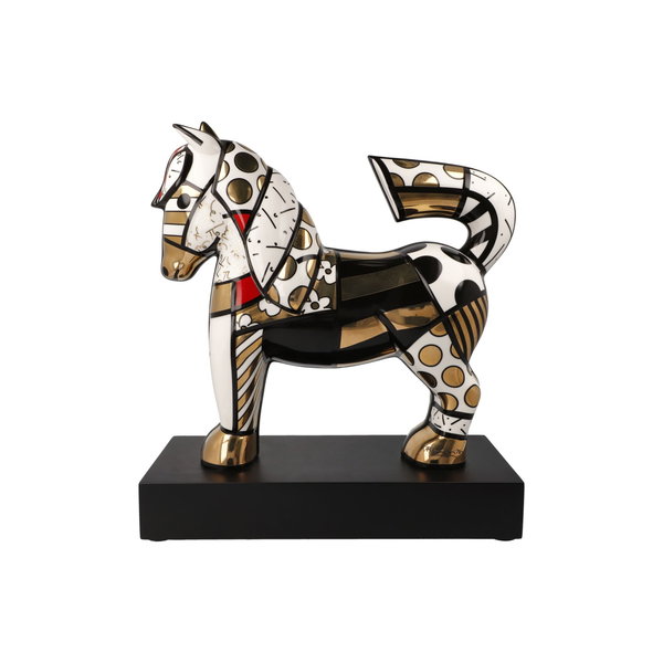 Porzellan Figur 'Golden Dancer' von Romero Britto 12,5x31x28cm