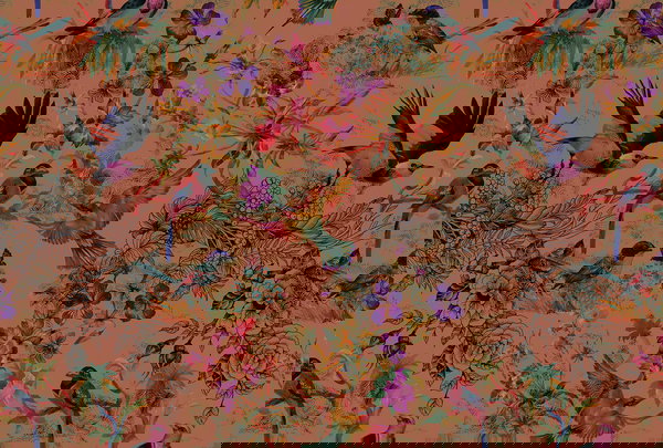 Behang 'Funky Birds 3' 400x270cm