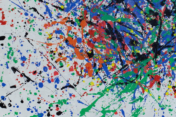 Großzügig aufgetragene Farben