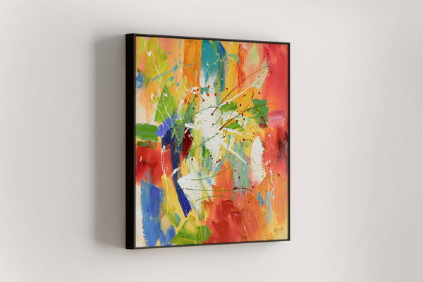 Acrylgemälde 'Through the Rainbow' 80x80cm | Limitierte, handsignierte Edition