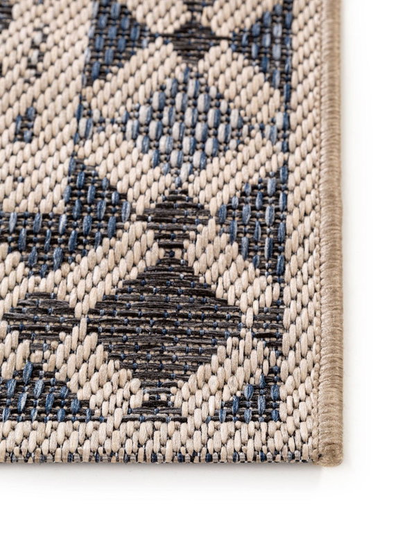 Design In- &amp; Outdoor-Läufer River Beige/Blau