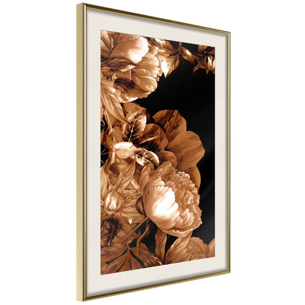 Poster 'Summer Flowers in Sepia'