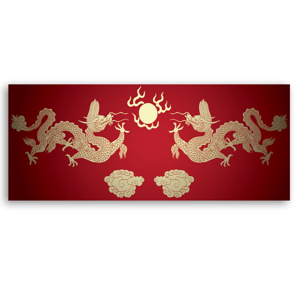Kunstdruck auf Leinwand 'Dragons of Celestial Harmony'