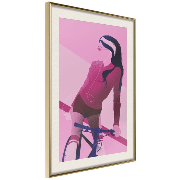 Poster 'Woman on Bicycle'