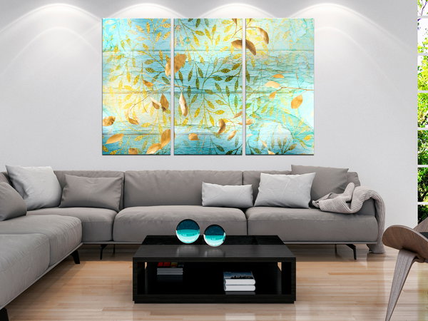 Kunstdruck auf Leinwand 'Golden Harvest (3-teilig)'