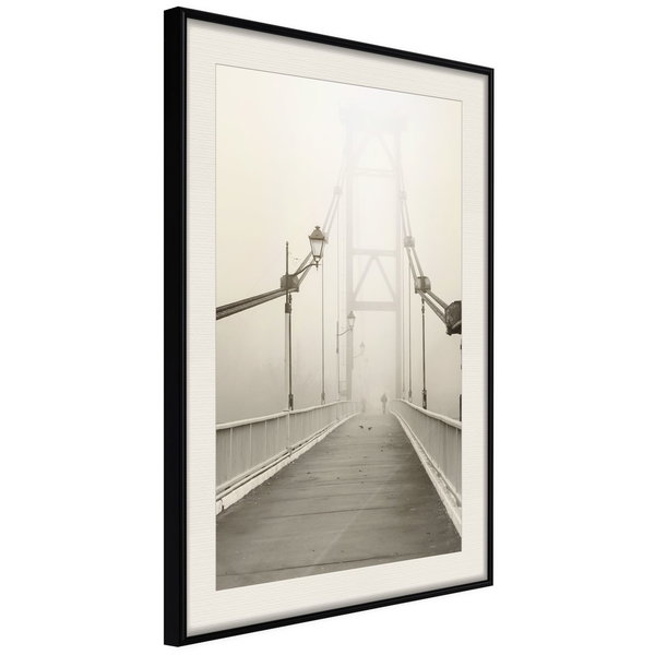 Poster 'Bridge Disappearing into Fog'