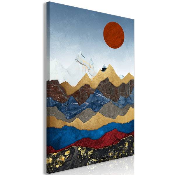 Imprimare de artă pe pânză 'Colombia's Heart Vertical'