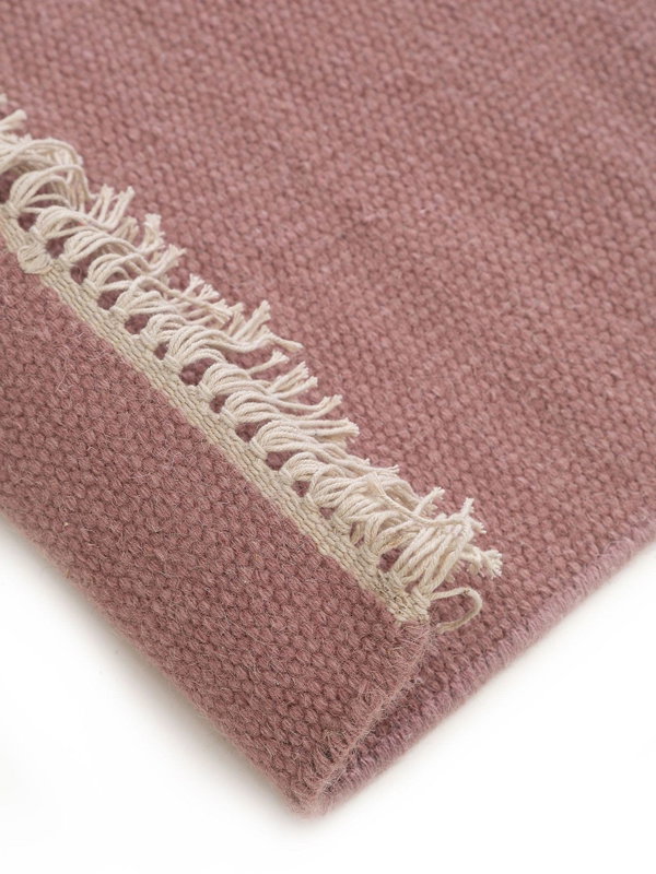 Design Wollteppich Liv Rosa