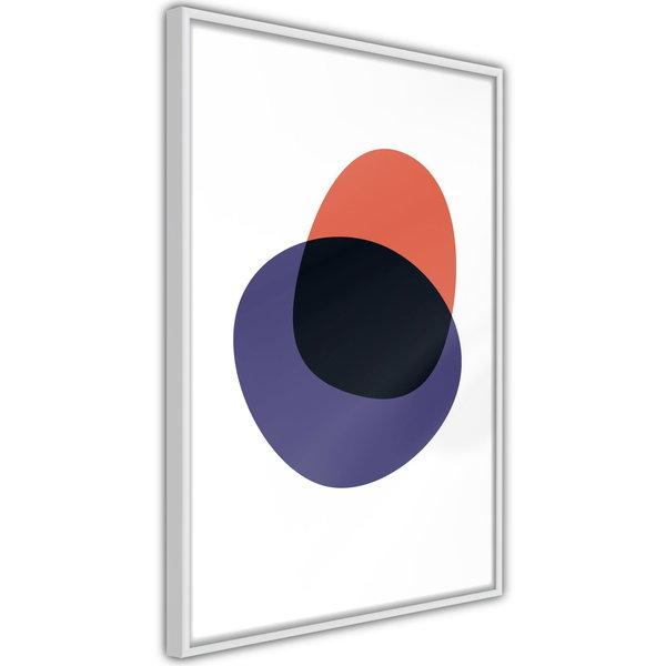Poster 'White, Orange, Violet and Black'