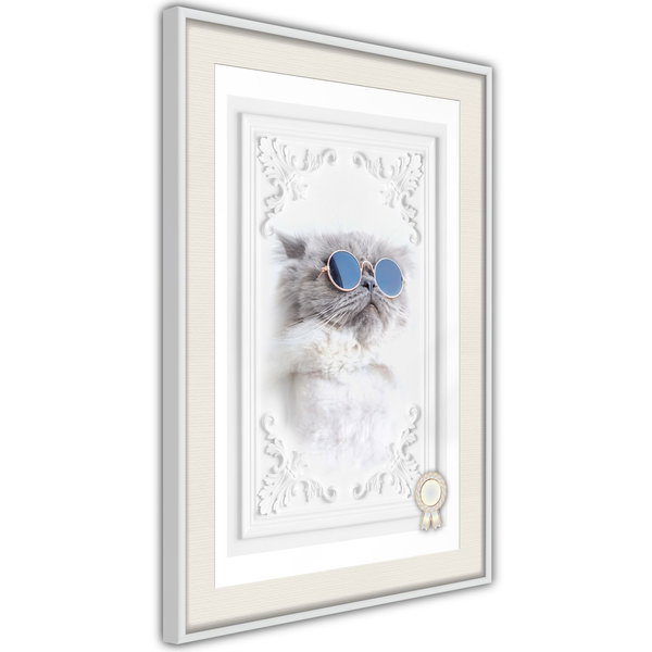 Poster 'Cat with Glasses'