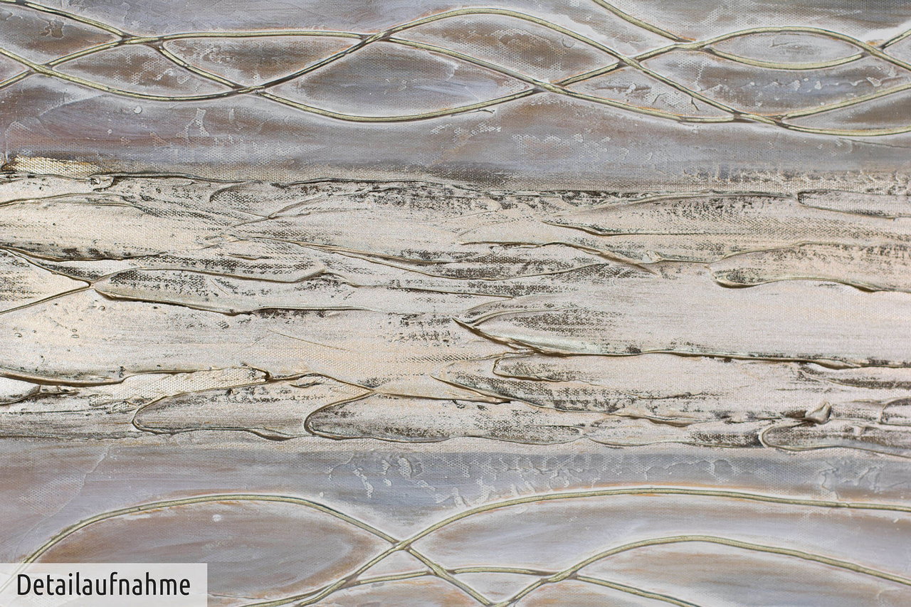 Handgeschilderd schilderij 'Earthquake' 100x75cm | incl. certificaat van echtheid in de ruimte.