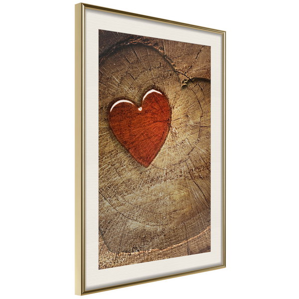 Poster 'Carved Heart'